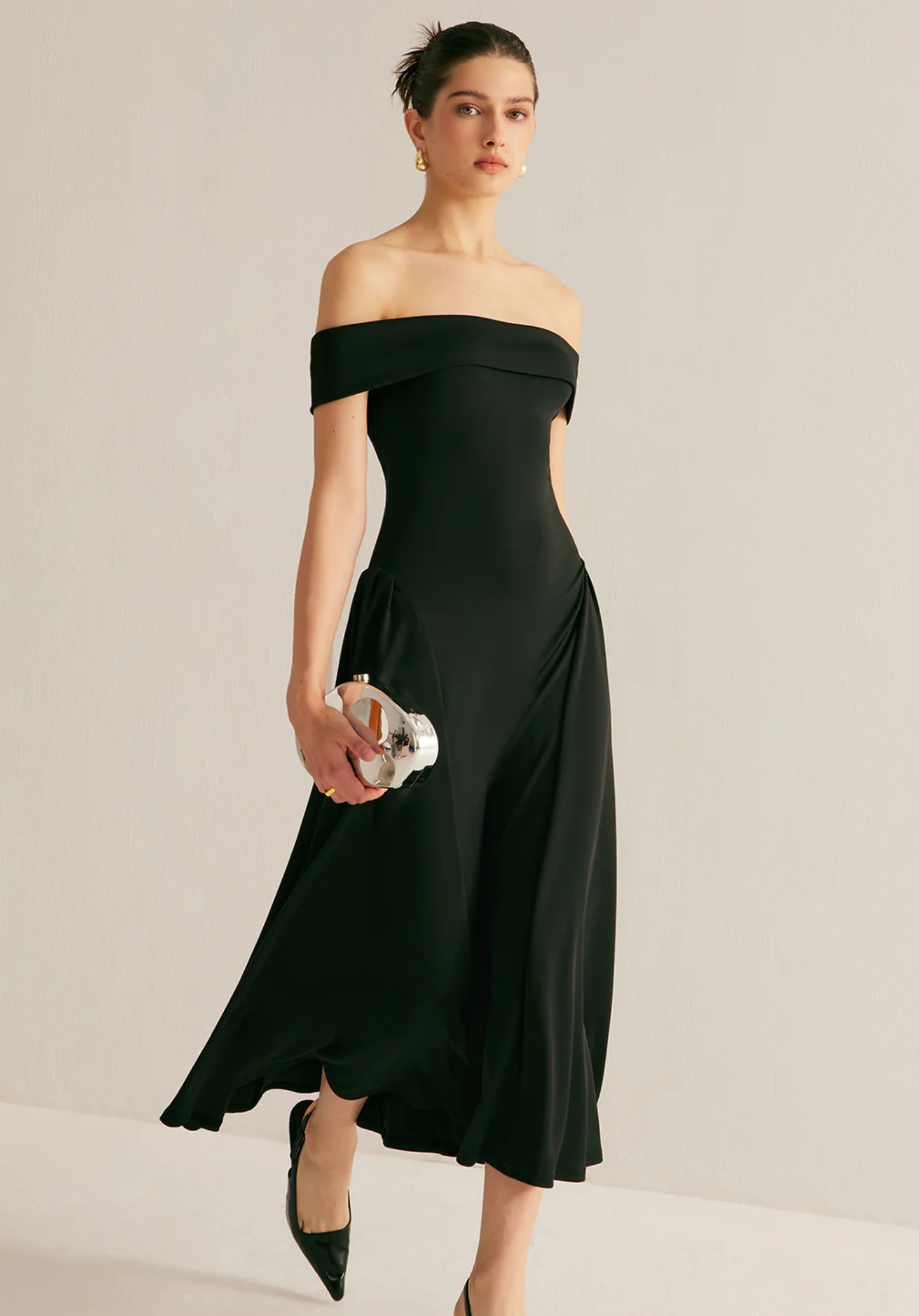 Pleated Maxi Dress